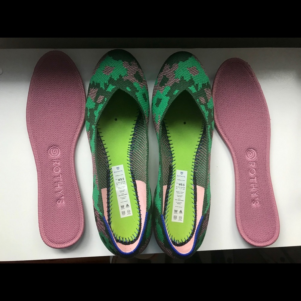 Rothy’s Green Botanicamo NWOB sz 9.5
